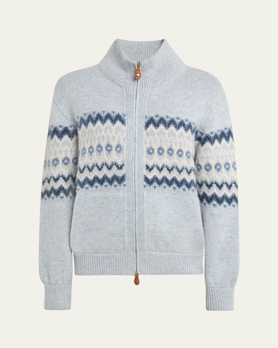 Alpe Pile Cashmere GG 5 Bomber Sweater